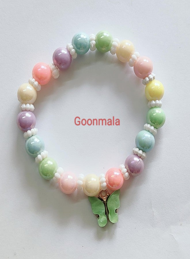 Goonmala فواصل بلاستيكية بيضاء بتصميم لؤلؤي من غونمالا، 6 مم، لصنع المجوهرات والراخي. 500 قطعة - Image 2